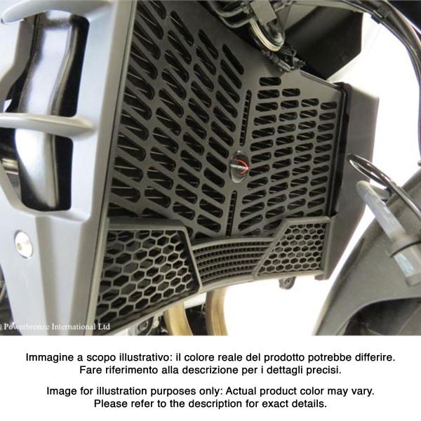 Griglia protezione radiatore PowerBronze nero opaco Honda Crosstourer 1200 2012-2020