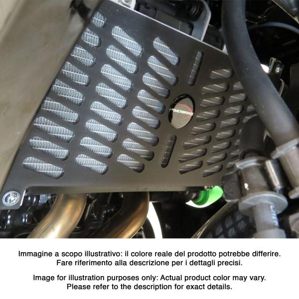 Griglia protezione radiatore PowerBronze verde fluo Kawasaki Ninja 650 2020-2025