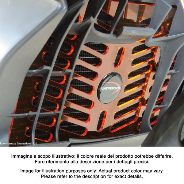 Griglia protezione radiatore PowerBronze bianco KTM Duke 125 2017-2023