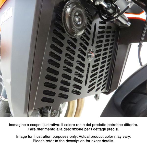 Griglia protezione radiatore PowerBronze nero lucido KTM Duke 990 / R 2024
