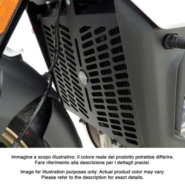 Griglia protezione radiatore PowerBronze nero opaco Moto Guzzi V100 Mandello 2022-2024