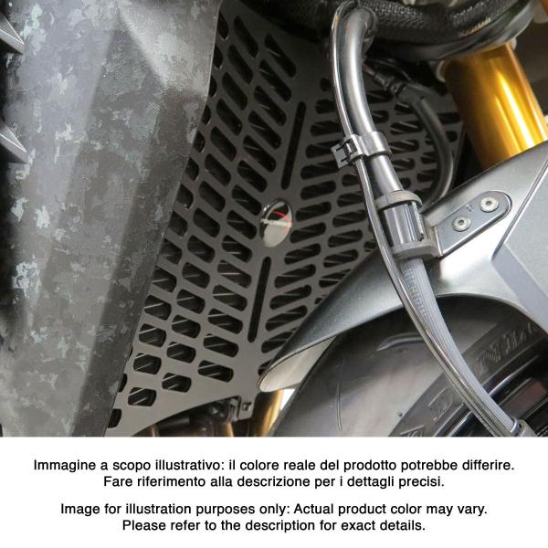 Griglia protezione radiatore PowerBronze nero lucido Suzuki GSXS1000GT 2021-2024