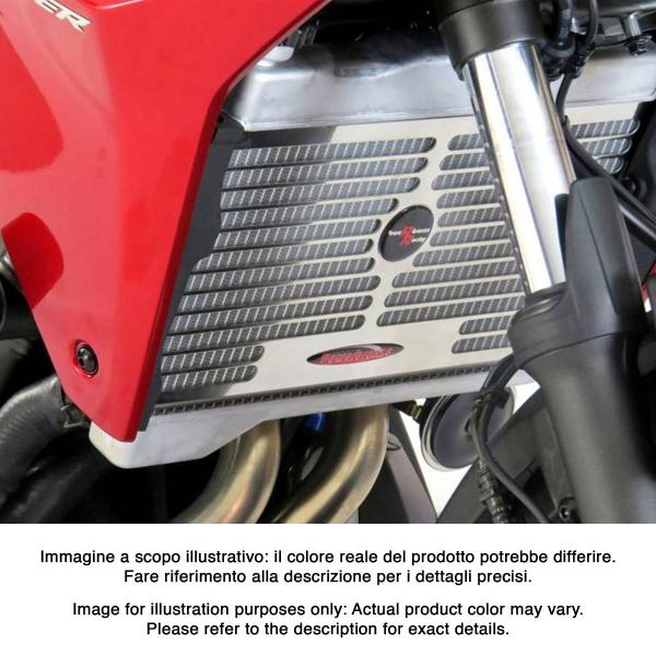 Griglia protezione radiatore acciaio PowerBronze nero Yamaha MT07 2014-2024