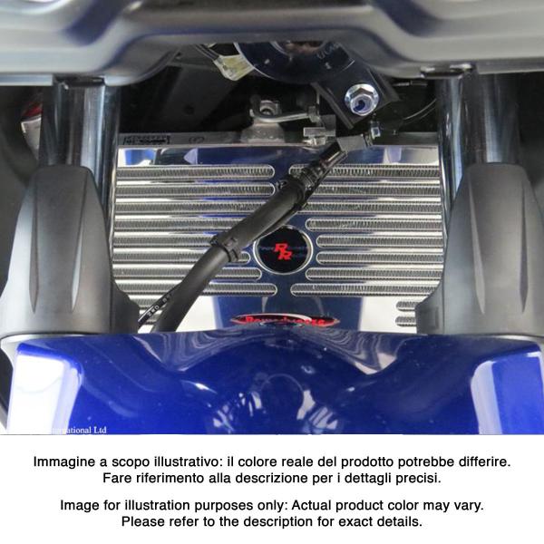 Griglia protezione radiatore acciaio PowerBronze nero Yamaha R3 2015-2017