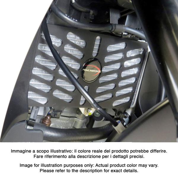 Griglia protezione radiatore PowerBronze nero lucido Yamaha YZF R125 ABS 2019-2024