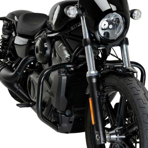 Puig Black Engine crash bars Harley Davidson Sportster S RH1250S 2021-2022
