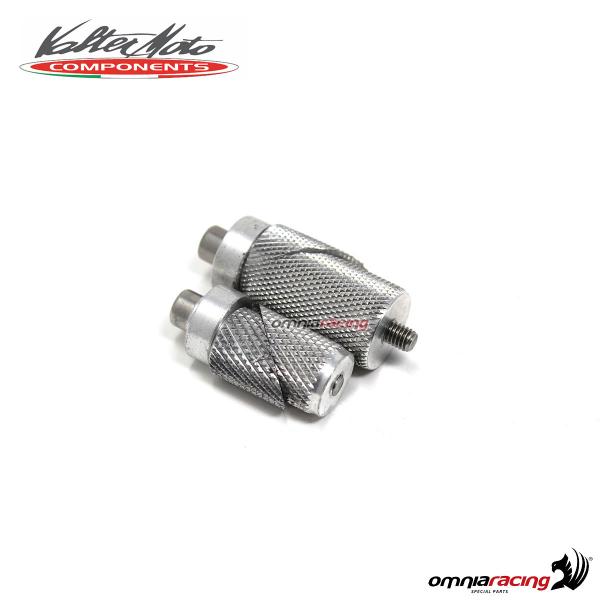 Coppia di adattatori per protezione perni ruota anteriori Valtermoto per MV Agusta F3 / Brutale 800