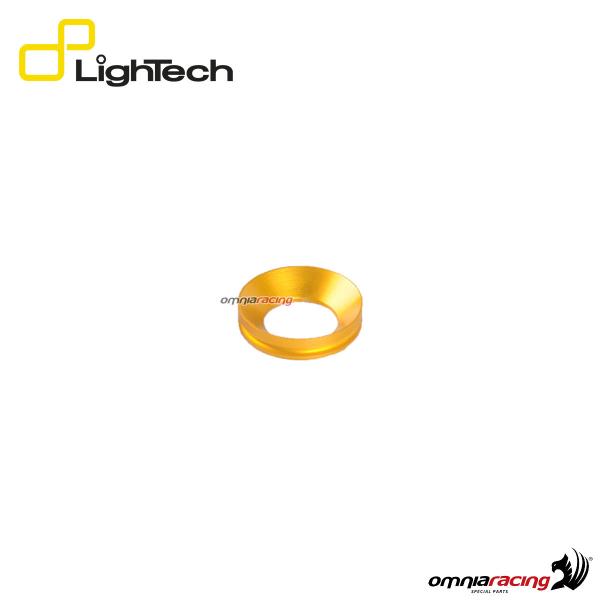 Lightech coppia di anelli in alluminio per protezione telaio / tamponi paratelaio colore oro
