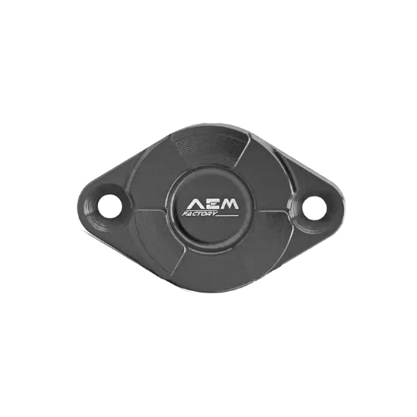 AEM Nuke crankshaft inspection cover in black ergal Ducati Panigale V4