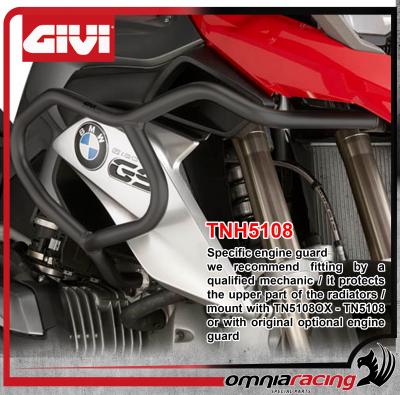 Givi Protezioni Motore TN6410 – Set Lato Sinistro E Destro In Nero Per Triumph Speed Twin, T100, T120, Anni 2016-2024