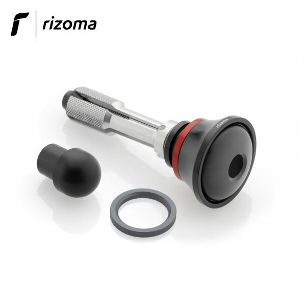 Protezione asse ruota Rizoma colore nero per Yamaha YZF R1 2015>