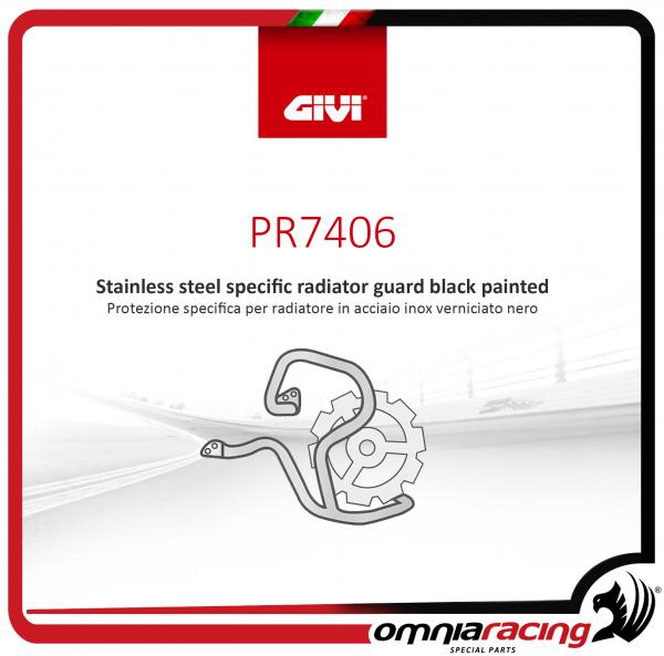 GIVI Radiator Guard Stainless Steel Black Specific for Ducati Multistrada 15>16