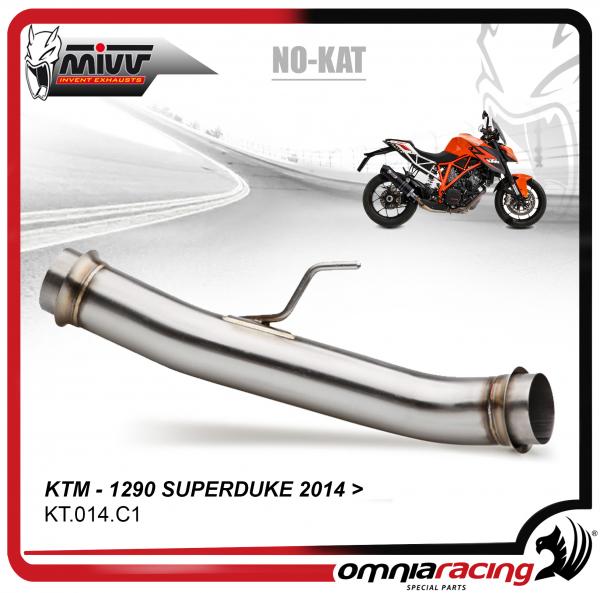 Mivv Raccordo Collettore Elimina Catalizzatore Inox (Tubo No Kat) per KTM 1290 SUPERDUKE 2014>2019