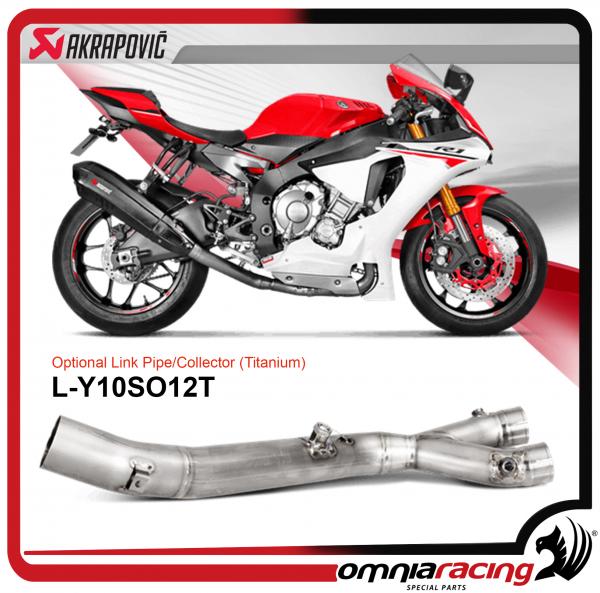 Link pipe Akrapovic racing decatalytic titanium Yamaha YZF R1/R1M 2015-2023