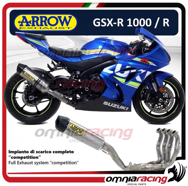 Arrow Impianto di Scarico Completo Competition in Titanio non omologato per Suzuki GSXR1000/ R 2017>