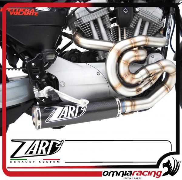 Zard Silenziatore Carbonio Racing / Collettori Inox Harley Davidson XR 1200 Scarico Completo