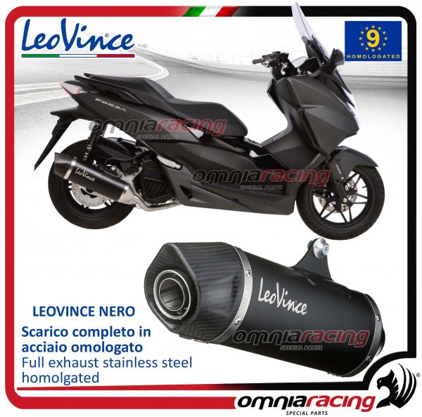 Leovince Nero Black Steel Homologated Slip On Exhaust For Honda