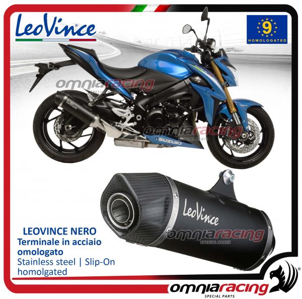 Leovince Nero - Terminale di scarico inox omologato per Suzuki GSXS1000 / F 2015>2016