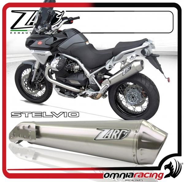 Zard Conical Steel Omologato - Slip On Exhaust for Moto Guzzi Stelvio 1200