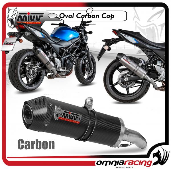Mivv Exhaust Slipon Oval Racing Carbon Suzuki Sv650 20162023 S 045