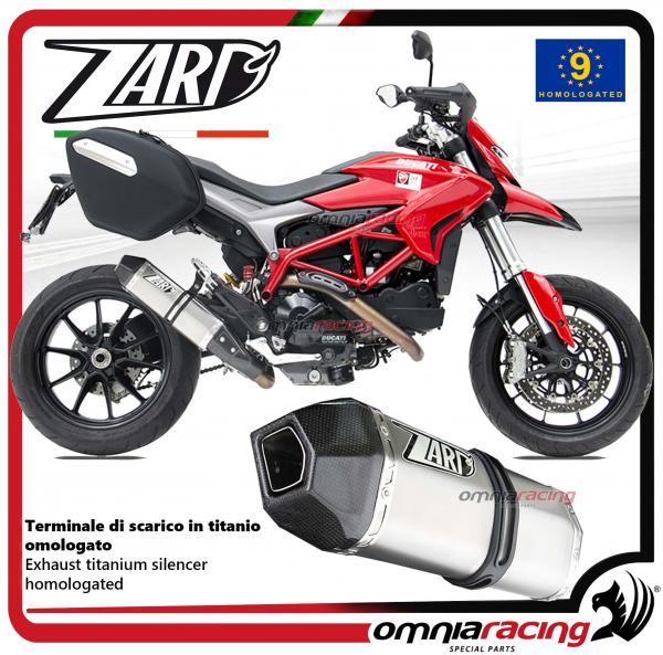 Zard terminale di scarico in titanio omologato per Ducati Hypermotard 821 2013>