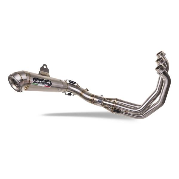 GPR complete exhaust approved Kat satin steel Powercone Evo Triumph Trident 660 2021-2024