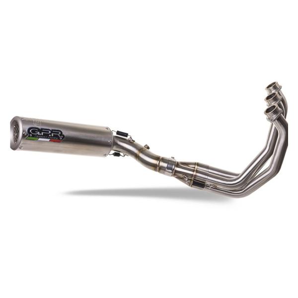 GPR complete exhaust racing satin steel M3 Triumph Trident 660 2021-2024