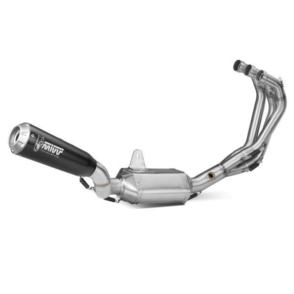 MIVV XM1 Black steel Complete exhaust approved Yamaha MT09 2013-2020
