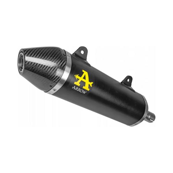Arrow Racing black aluminum Thunder exhaust Aprilia RX / SX 125 2025