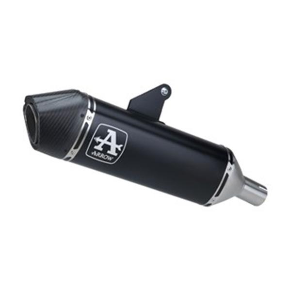 Scarico Arrow Veloce alluminio nero Racing Triumph Tiger 850 valigie 2020-2024