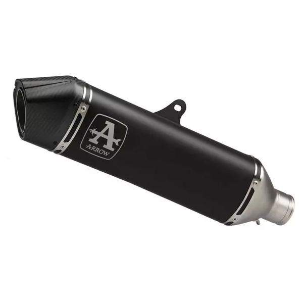 Arrow Racing black aluminum Veloce exhaust Triumph Tiger 900GT 2024-2025