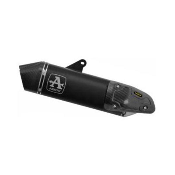 Arrow approved black aluminum Veloce exhaust Triumph Tiger 850 2020-2024