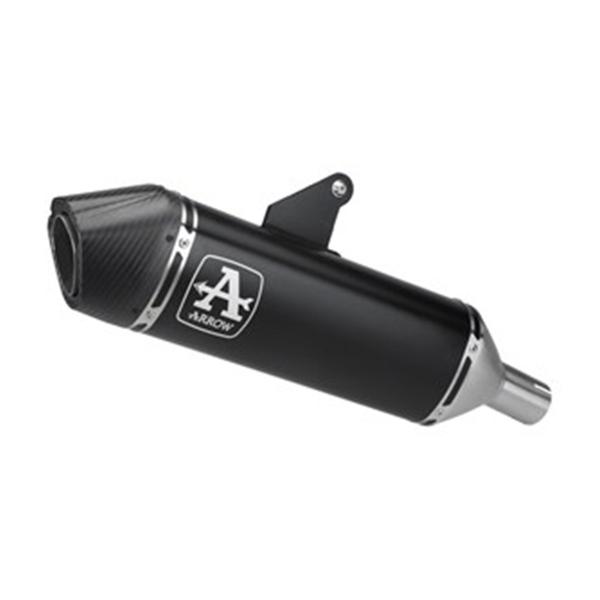 Arrow approved black aluminum Veloce exhaust Triumph Tiger 850 suitcases 2020-2024