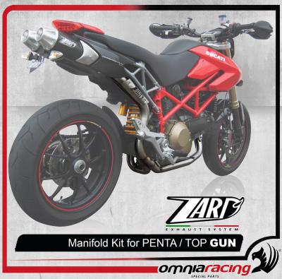 Zard Kit Collettori Racing 2:1 in Inox per Ducati Hypermotard 1100 2007 07>