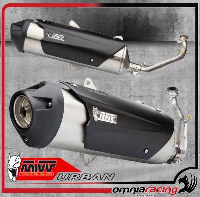 Details about   Mivv Approved Complete Exhaust Urban Steel for Yamaha Majesty 400 2007 > 2014