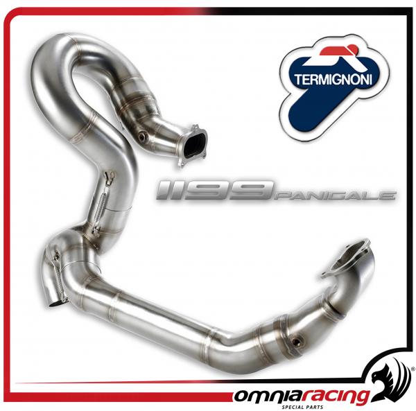 Termignoni D130 exhaust stainless steel headers pipes for Ducati Corse 1199 Panigale 2012 12>15