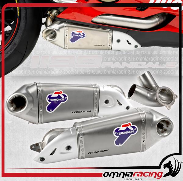 Termignoni D129 Titanio per Ducati 1199 Panigale 2012 12>13 - Terminali di Scarico Racing 94dB