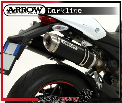 Arrow Dark Line Aluminium E9 Homologated Exhausts For Ducati Monster 796 I E 2010 10 71731aon