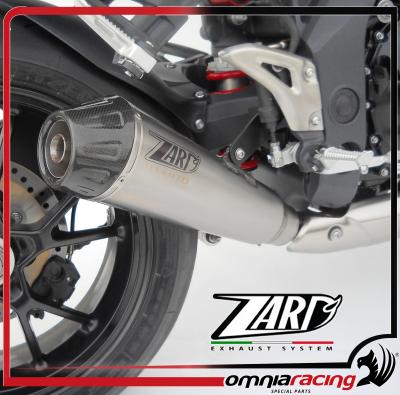 Zard conical low racing slip on titanium exhaust for Triumph Speed Triple 1050 / R 2011 11>