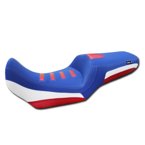 Isotta Blue/White saddle With Prostatic Canal Honda Transalp XL750 2023-2025