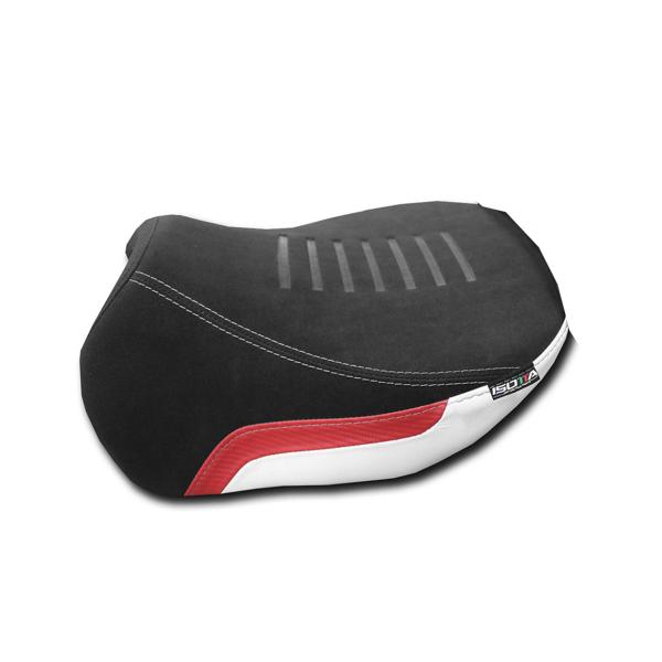 Isotta White Comfort passenger saddle Ducati Multistrada V4 Pikes Peak 2022-2025