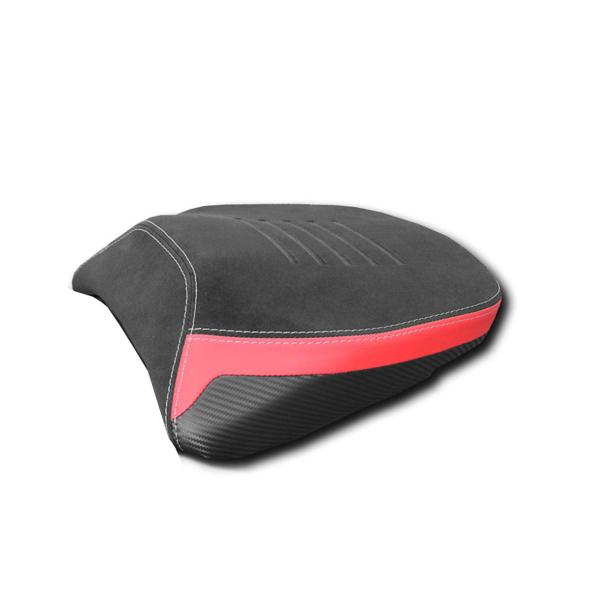 Isotta Black/Red Comfort passenger saddle Ducati Multistrada V4 Pikes Peak 2022-2025