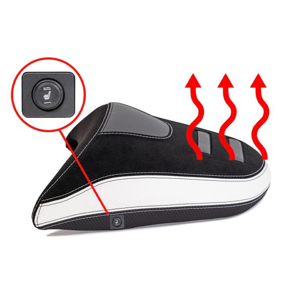 Isotta White Heated passenger saddle BMW R1300GS 2023-2025