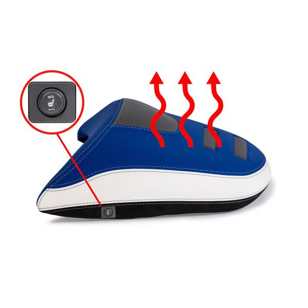 Isotta Blue Heated passenger saddle BMW R1300GS 2023-2025