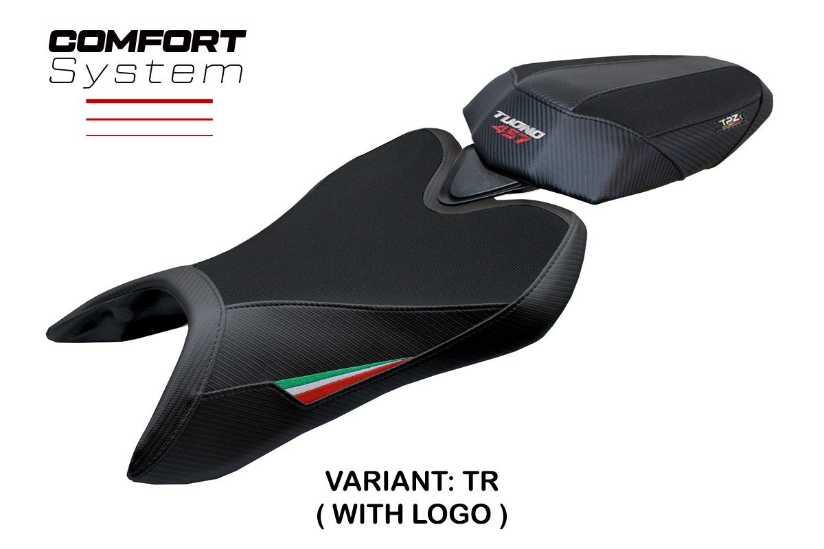 Rivestimento sella TPZ Vignesh Comfort Logo tricolore Aprilia Tuono 457 2025