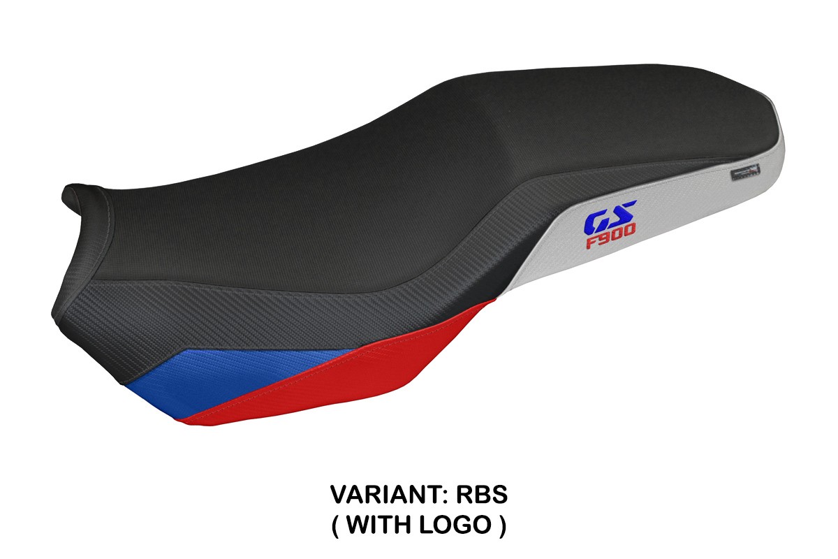 Rivestimento sella TPZ Selb Logo rosso-blu-argento BMW F900GS Adventure 2025