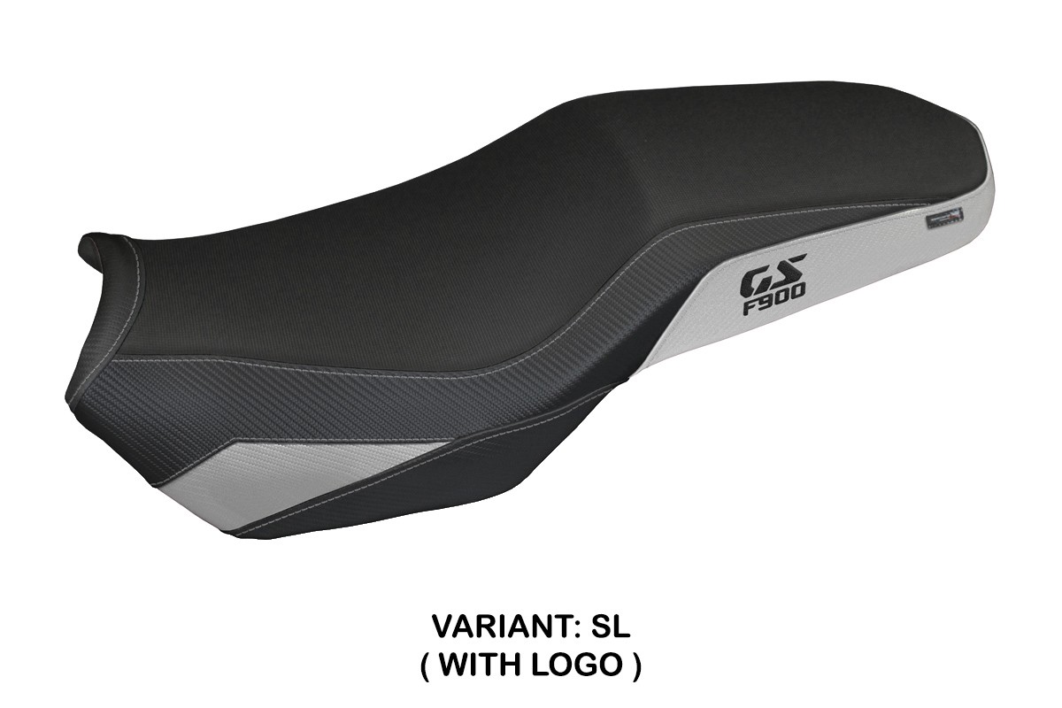 Rivestimento sella TPZ Selb Logo argento BMW F900GS Adventure 2025
