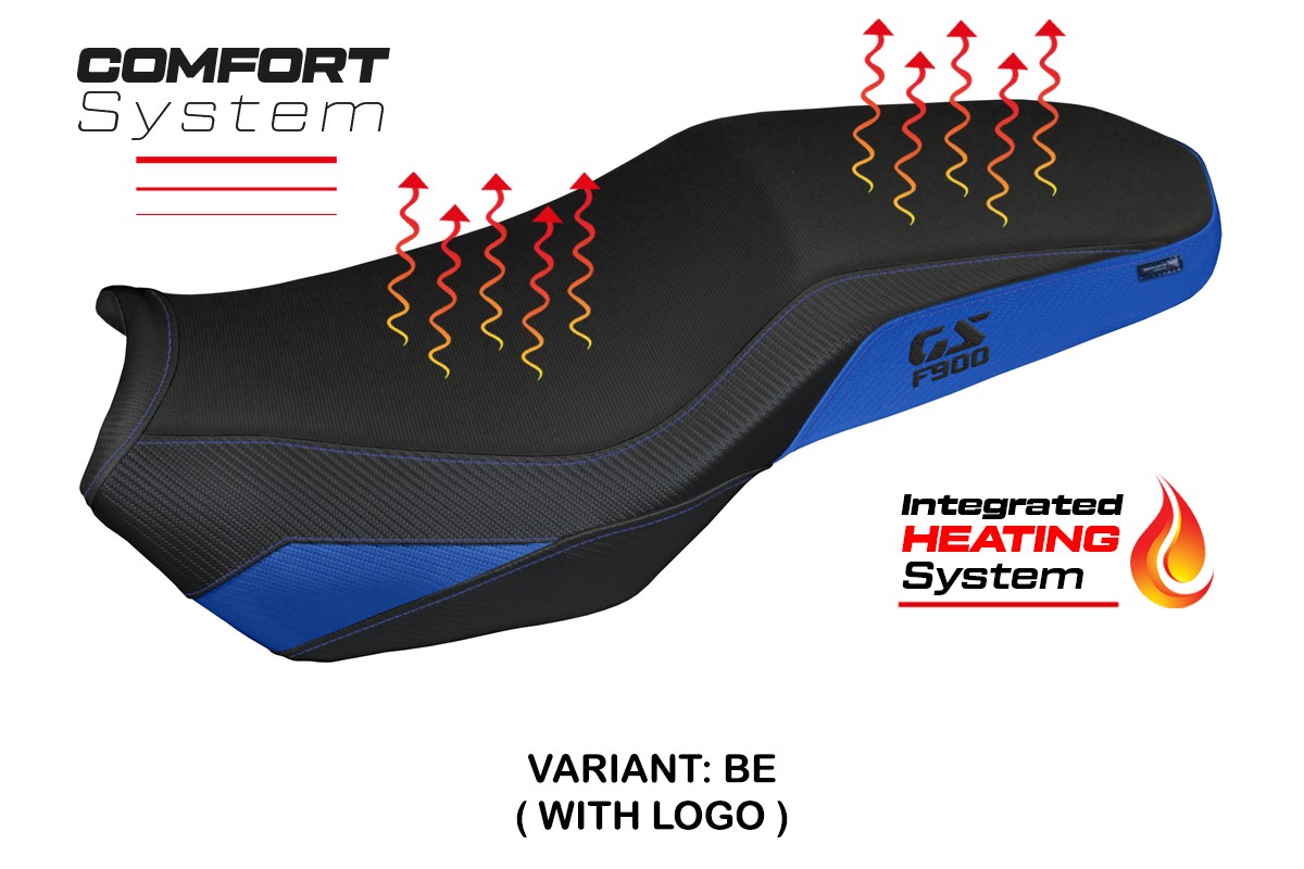 Rivestimento sella riscaldata TPZ Selb Comfort Logo blu BMW F900GS Adventure 2025