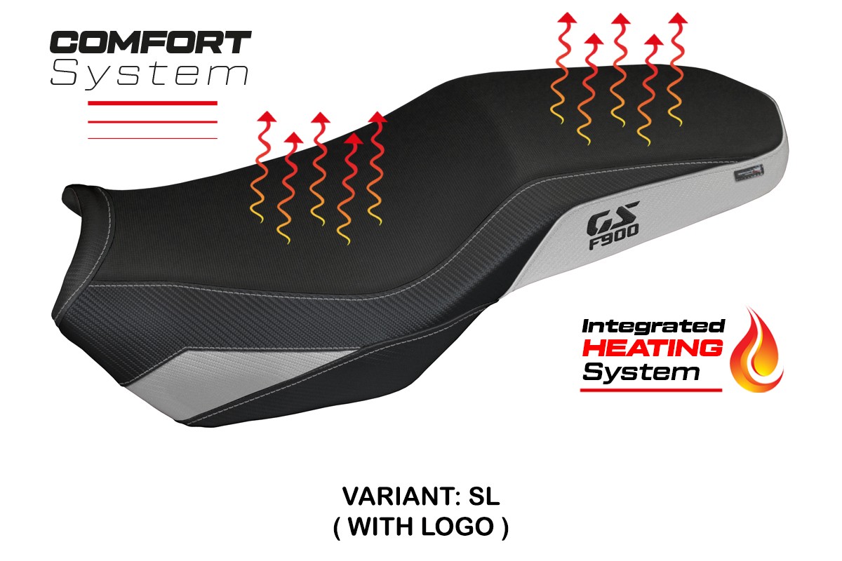 Rivestimento sella riscaldata TPZ Selb Comfort Logo argento BMW F900GS Adventure 2025