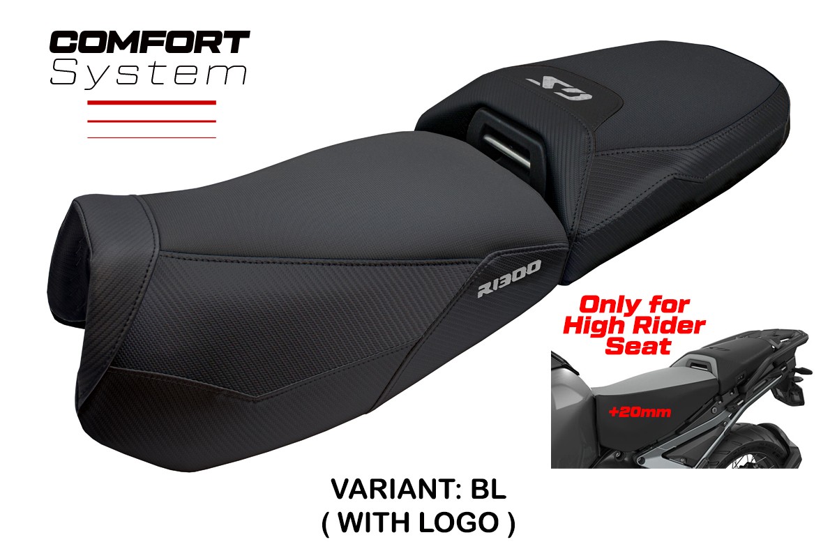 TPZ Haisyn Comfort black Saddle covering Logo BMW R1300GS Adventure 2024-2025